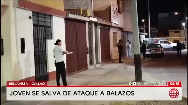 Atacan a balazos a un joven en Bellavista: víctima huyó a un parque y resultó ilesa/América Noticias