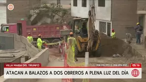 Atacan a balazos a obreros en Villa María del Triunfo. Foto y video: América Noticias
