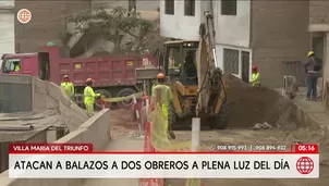 Atacan a balazos a obreros en Villa María del Triunfo. Foto y video: América Noticias
