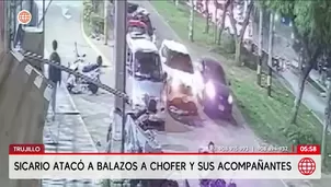 Atacan a balazos a ocupantes de camioneta en Trujillo. Foto y video: América Noticias