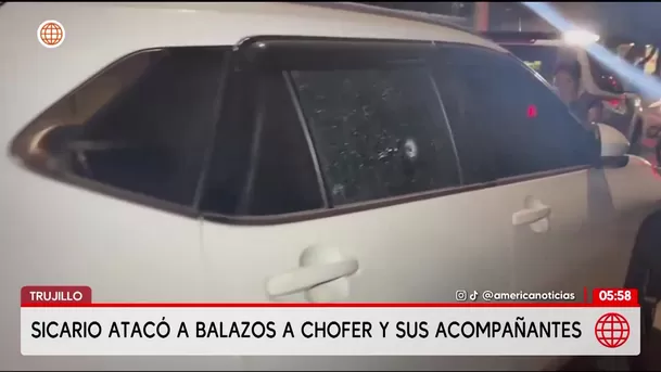 Atacan a balazos a ocupantes de camioneta en Trujillo. Foto: América Noticias
