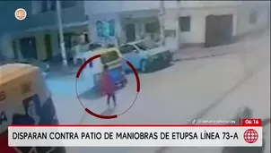 Atacan a balazos patio de maniobras de la empresa ETUPSA/ Video y Foto: América Noticias