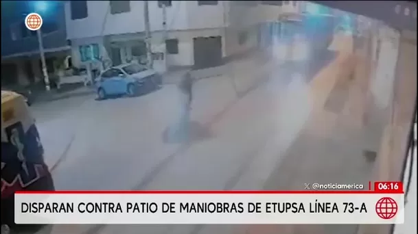 Atacan patio de buses de Línea 73 A de la empresa ETUPSA/ América Noticias Atacan patio de buses de Línea 73 A de la empresa ETUPSA/ América Noticias