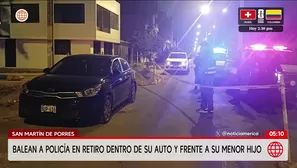 Atacan a balazos a policía en retiro en San Martín de Porres. Foto y video: América Noticias