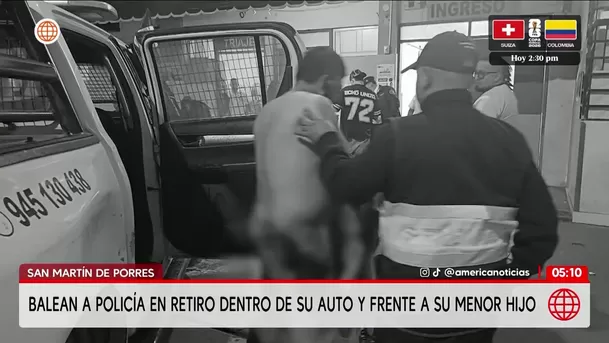 Atacan a balazos a policía en retiro en San Martín de Porres. Foto: América Noticias