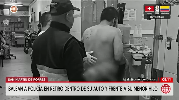 Atacan a balazos a policía en retiro en San Martín de Porres. Foto: América Noticias