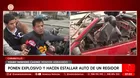 Atacan con explosivo vehículo del regidor de Carabayllo