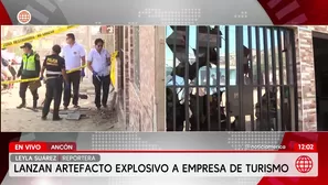 Atacan con explosivo vivienda de emprendedores en Ancón. Foto y video: América Noticias