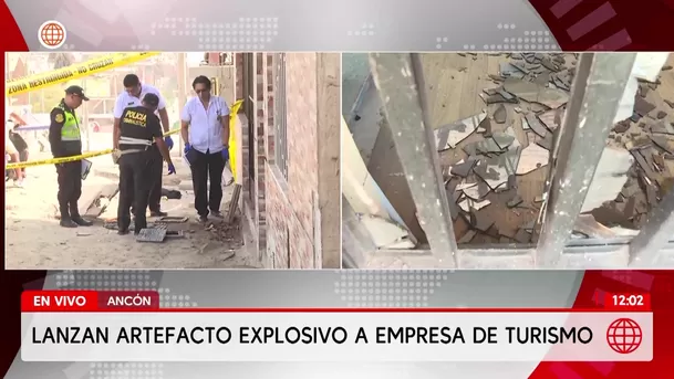 Atacan con explosivo vivienda de emprendedores en Ancón. Foto: América Noticias