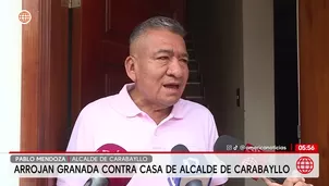 Atacan con granada vivienda del alcalde de Carabayllo en El Progreso. Foto y video: América Noticias