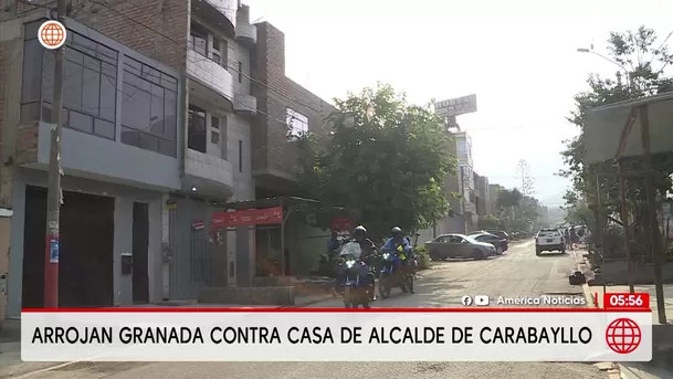Atacan con granada vivienda del alcalde de Carabayllo en El Progreso. Foto: América Noticias