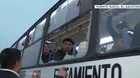 Atacaron bus que no se sumó al paro de transportistas