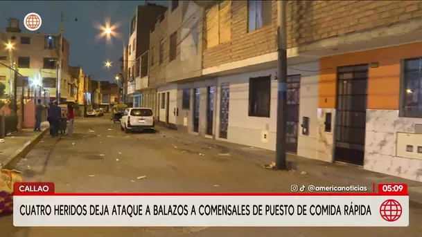 Ataque armado deja cuatro heridos en el Callao. Foto: América Noticias Ataque armado deja cuatro heridos en el Callao. Foto: América Noticias