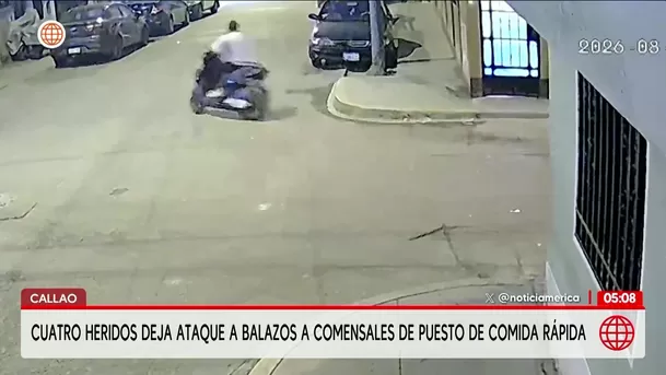 Ataque armado deja cuatro heridos en el Callao. Foto: América Noticias Ataque armado deja cuatro heridos en el Callao. Foto: América Noticias