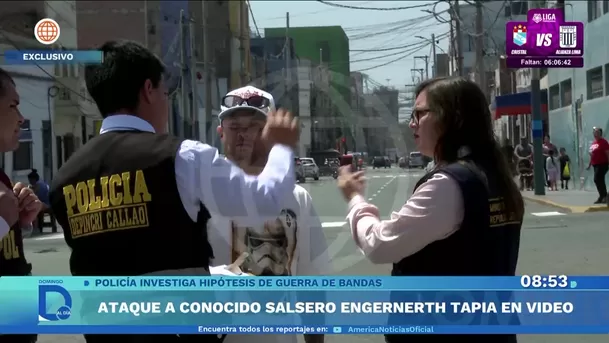 Ataque a balazos contra el cantante Engerberth Tapia en el Callao deja dos heridos. Foto: Domingo Al Día Ataque a balazos contra el cantante Engerberth Tapia en el Callao deja dos heridos. Foto: Domingo Al Día