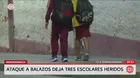 Ataque a balazos deja tres escolares heridos en Independencia