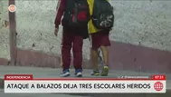 Ataque a balazos deja tres escolares heridos en Independencia