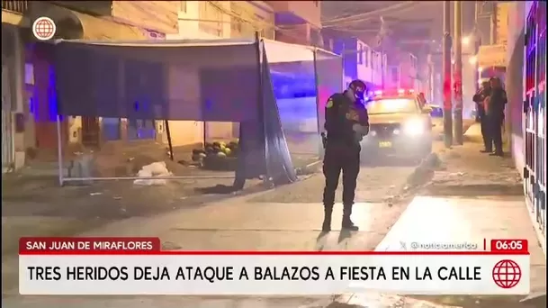 Balacera en una fiesta en SJM deja tres heridos/ América Noticias Balacera en una fiesta en SJM deja tres heridos/ América Noticias