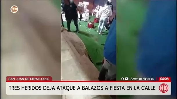 Sicarios en moto disparan contra fiesta de cumpleaños y dejan tres heridos en SJM/ América Noticias Sicarios en moto disparan contra fiesta de cumpleaños y dejan tres heridos en SJM/ América Noticias