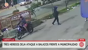 Tres heridos deja ataque a balazos frente a la Municipalidad de Carabayllo. Foto y video: América Noticias