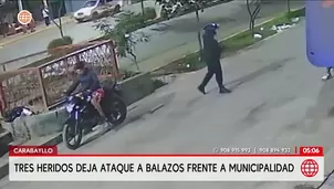 Tres heridos deja ataque a balazos frente a la Municipalidad de Carabayllo. Foto y video: América Noticias