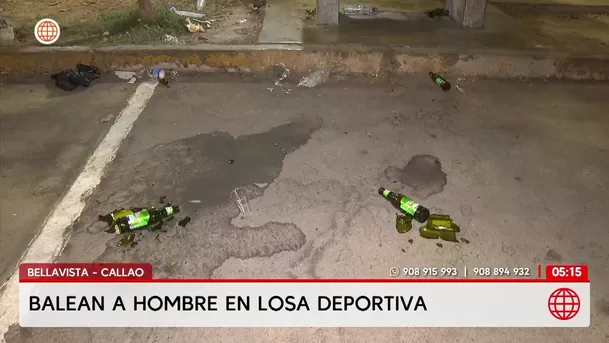 Ataque a balazos en losa deportiva de Bellavista deja un hombre herido de gravedad. Foto: América Noticias