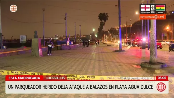 Ataque a balazos en playa Agua Dulce de Chorrillos deja un herido. Foto: América Noticias