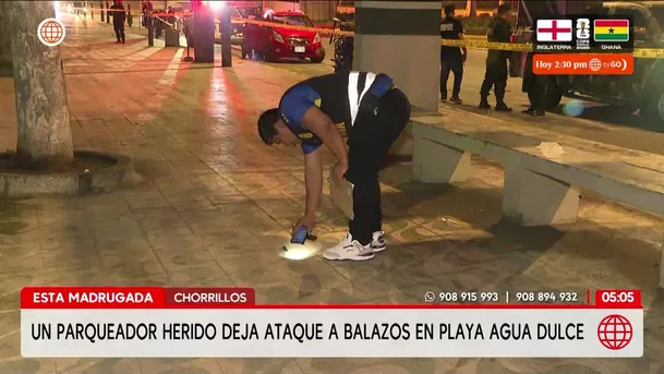 Ataque a balazos en playa Agua Dulce de Chorrillos deja un herido. Foto: América Noticias