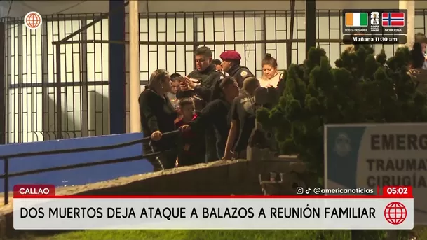 Ataque a balazos en reunión familiar deja dos muertos en el Callao. Foto: América Noticias