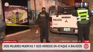 Ataque en Barrios Altos deja dos mujeres muertas