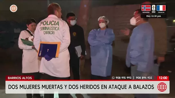 Ataque en Barrios Altos deja dos mujeres muertas. Foto: América Noticias