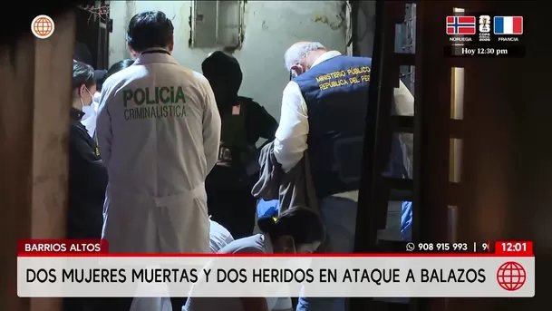 Ataque en Barrios Altos deja dos mujeres muertas. Foto: América Noticias