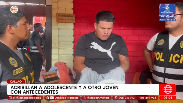 Acribillan a adolescente y a otro joven con antecedentes en el Callao. Foto: América Noticias