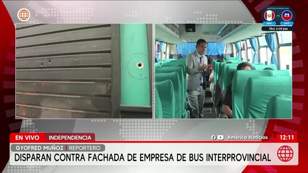 Ataque contra empresa de bus interprovincial en Independencia. Foto: América Noticias