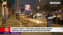 Ataque de extorsionadores en Independencia. Foto y video: América Noticias