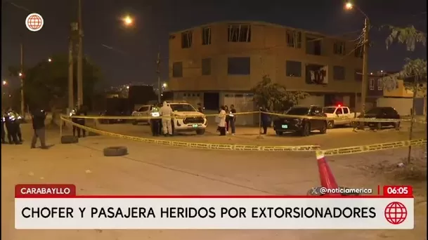 Carabayllo: conductor y pasajera heridos en ataque extorsivo a miniván informal/ América Noticias Carabayllo: conductor y pasajera heridos en ataque extorsivo a miniván informal/ América Noticias