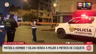 Ataque en San Martín de Porres deja un muerto y una herida