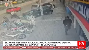 Sicarios asesinan a hombre dentro de restaurante en San Martin de Porres