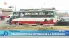Ataques con explosivos a buses en Lima por cobro de cupos