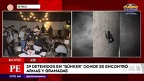 Detenidos en búnker de Ate. Foto y video: América Noticias