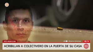 Ate: Acribillan a colectivero de 18 disparos en Huaycán. Foto y video: América Noticias