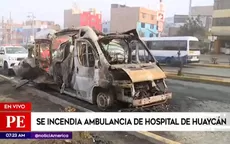 Ate: ambulancia se incendió y provocó daños en viviendas por explosiones - Noticias de hospital-del-nino