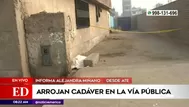 Ate: arrojan cadáver con mensaje amenazante