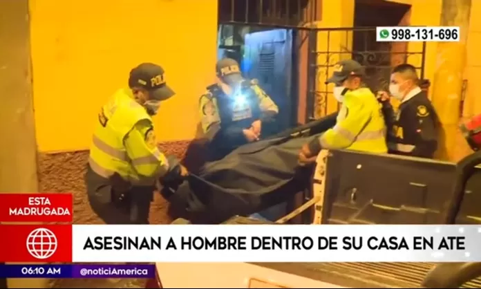 Ate: Asesinan a hombre en su propia casa