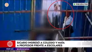 Asesinato en colegio de Ate. Foto y video: América Noticias