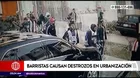 Ate: Barristas causaron destrozos en urbanización