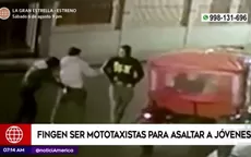 Ate: Cámaras de seguridad captan cómo delincuentes se hacen pasar como mototaxistas - Noticias de hospital-ate