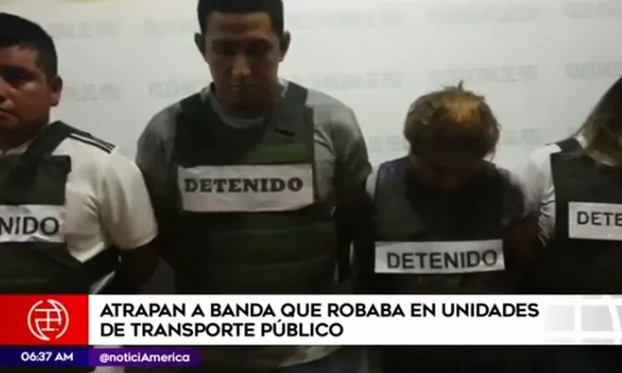 Ate: Capturan a banda de delincuentes que robaba en buses