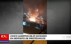Ate: Cinco muertos dejó incendio en depósito de pirotécnicos  - Noticias de hospital-ate