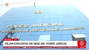 Dejan explosivo y carta amenazante en Corte de Lima Este en Ate. Foto y video: América Noticias